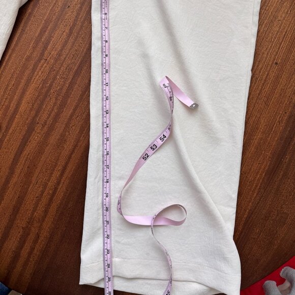 ✨ Wilfred / Aritzia | Wide Leg Cream Pull on Trousers | Size M ✨ - Picture 10 of 11